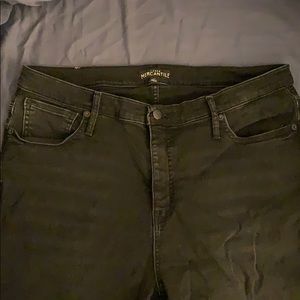 JCrew Mercantile black faded jeans size 33